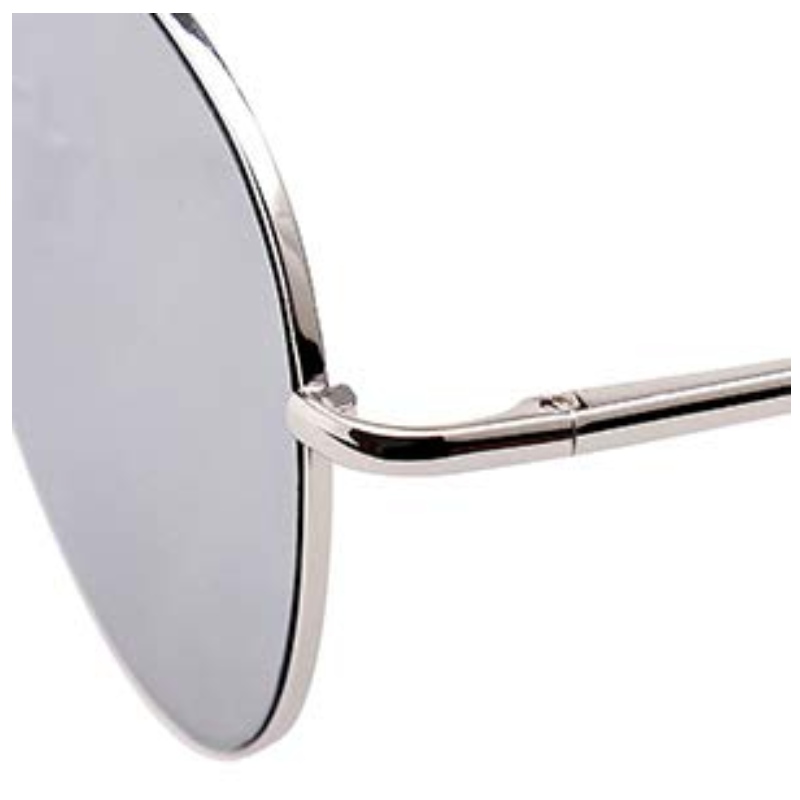 Класическа слънчеви очила с огледални плоски лещи с метални рамки с пружинни панти - множество слънчеви очила